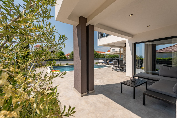 Exterior, Villa Olivia with a heated pool and jacuzzi, Zaton, Dalmatia, Croatia Zaton