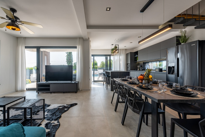 Interior, Villa Olivia with a heated pool and jacuzzi, Zaton, Dalmatia, Croatia Zaton