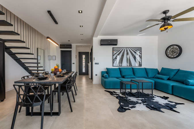Interior, Villa Olivia with a heated pool and jacuzzi, Zaton, Dalmatia, Croatia Zaton