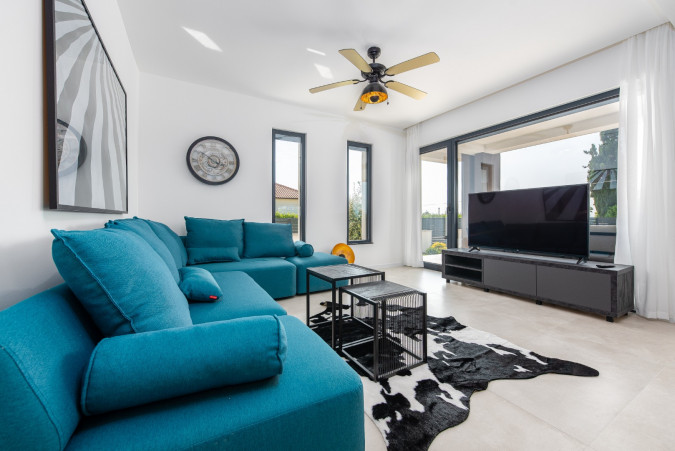 Interior, Villa Olivia with a heated pool and jacuzzi, Zaton, Dalmatia, Croatia Zaton